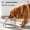 Stainless Steel Double Pet Bowl With Anti Tip Feeding Station 4