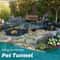 Portable Mesh Pet Playpen With Tunnel For Cats And Small Animals 0
