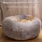 Calming Plush Donut Pet Bed For Cats And Small Dogs 0