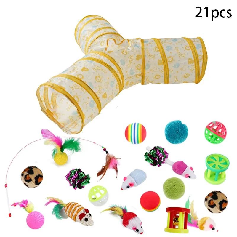 Rainbow Adventure Cat Tunnel Foldable Interactive Pet Play Tube For Indoor Cats And Kittens 22