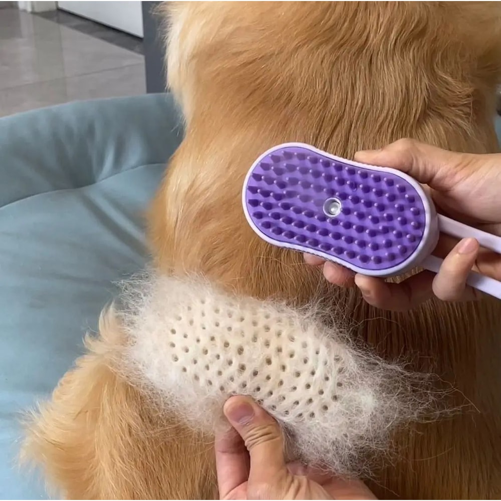 Rainbow Mist Pet Grooming Brush Electric Spray Deshedding Comb For Cats And Dogs 7