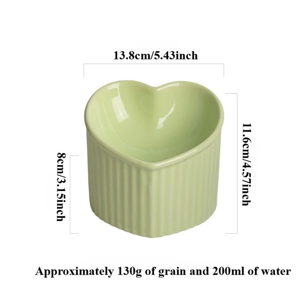 ComfortTilt Elevated Ceramic Cat Bowl With Anti Tip Stand 5