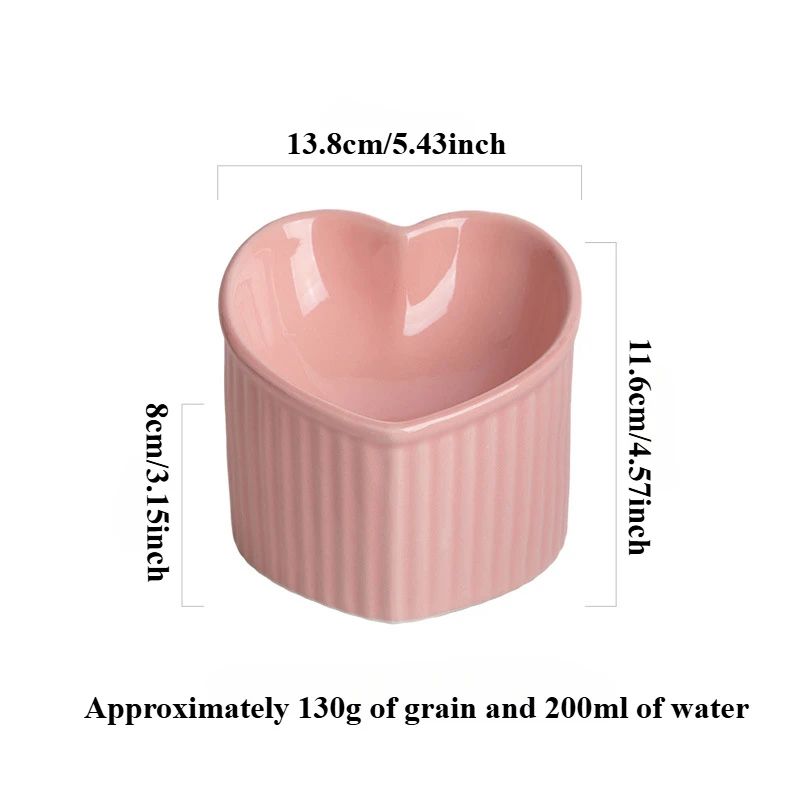 ComfortTilt Elevated Ceramic Cat Bowl With Anti Tip Stand 8