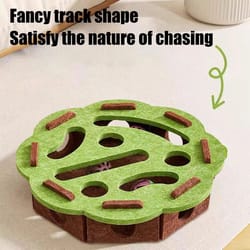 puzzlepaws felt cat maze scratcher toy