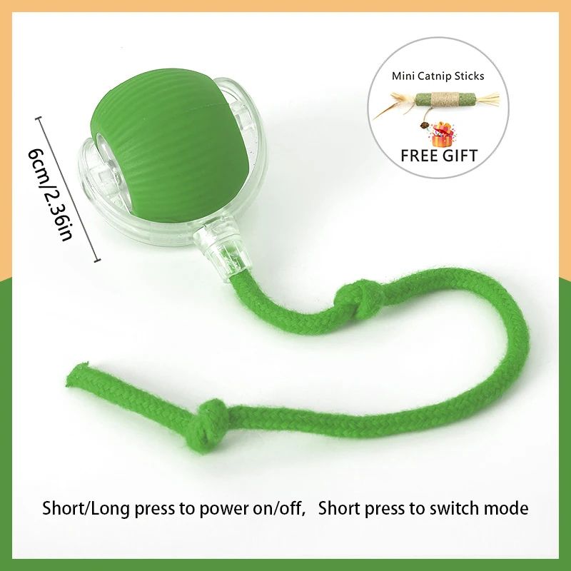 SmartRoll Rechargeable Interactive Cat Ball Automatic Moving Toy 11
