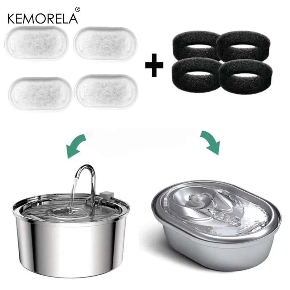 Pet Fountain Replacement Filter Set For Cats And Dogs 4