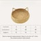 Handwoven Rattan Cat Bed Cozy All Season Pet Nest With Washable Cushion 5