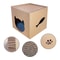 Foldable Cat House With Scratching Pad 1