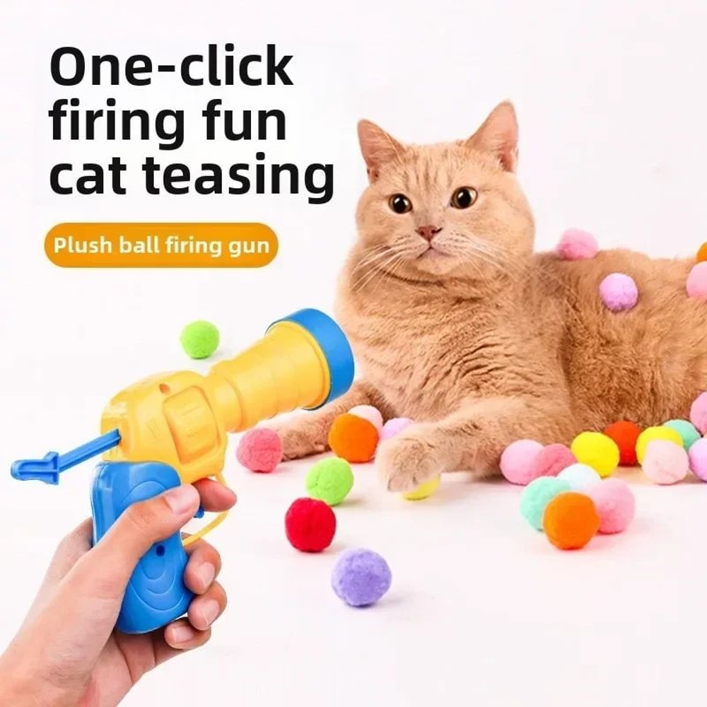 Cat Ball Launcher Interactive Toy Set 5