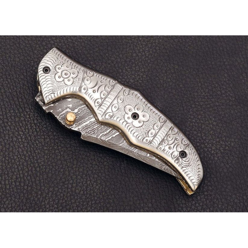 Engraved Silver Pocket Knife 0