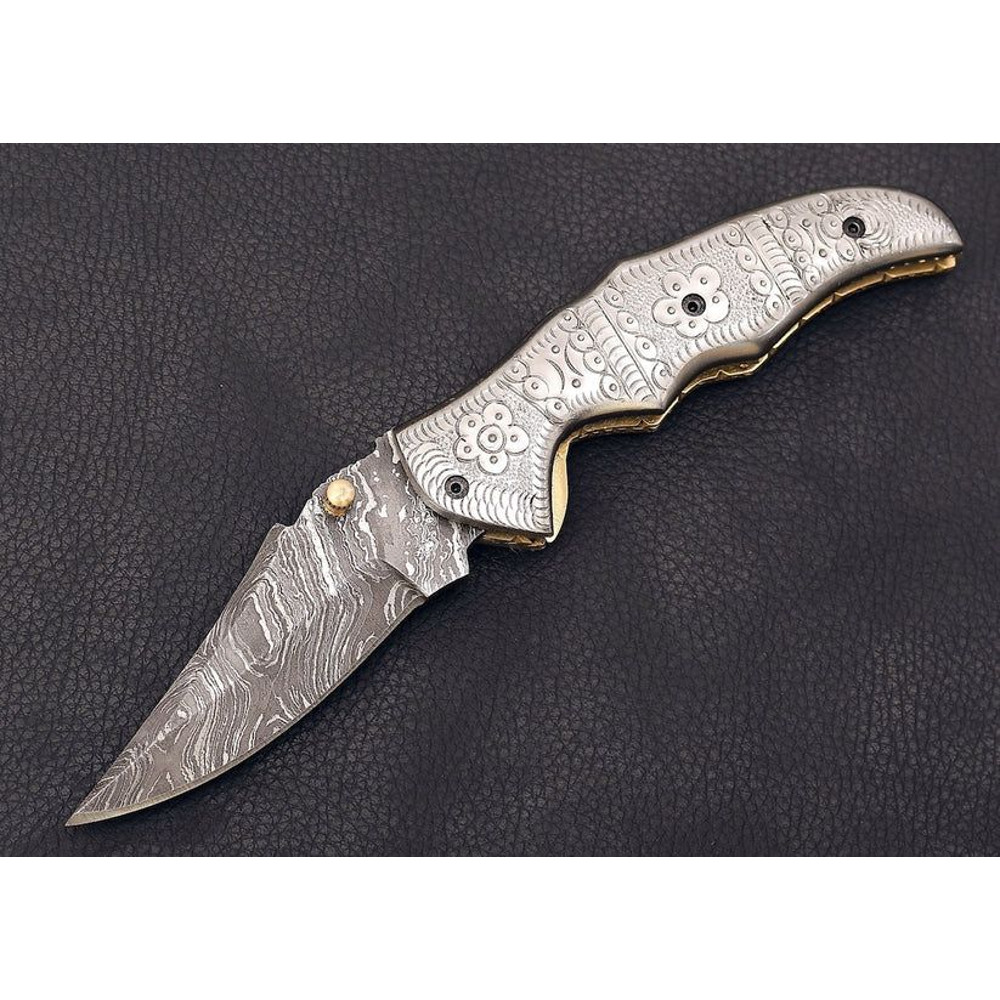 Engraved Silver Pocket Knife 6