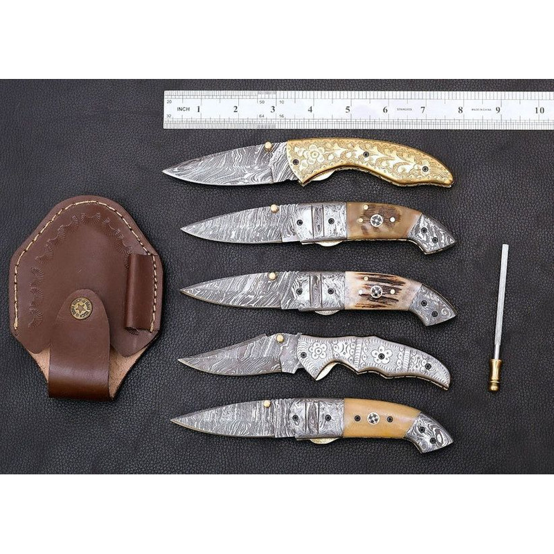 Set Of 5 Folding Pocket Knives 1