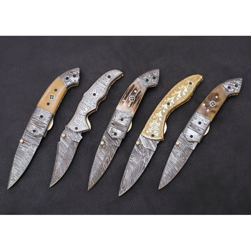 Set Of 5 Folding Pocket Knives 2