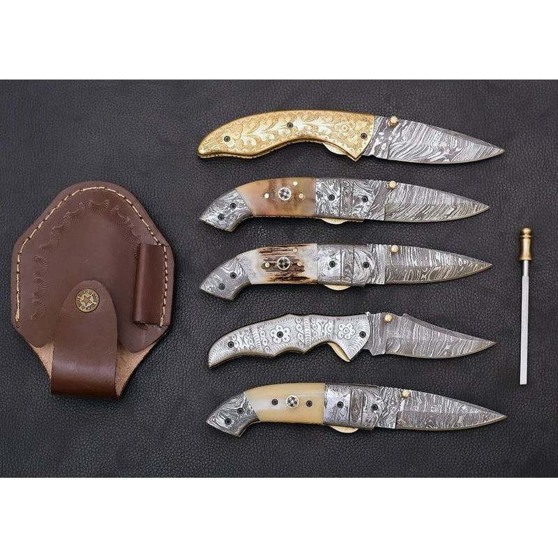 Set Of 5 Folding Pocket Knives 5