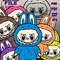 Svgpngjpgpdfdxf Labubu Doll Character 7 Designs Bundle Monsters Labubu Gift For Kids Girls Cut File 2