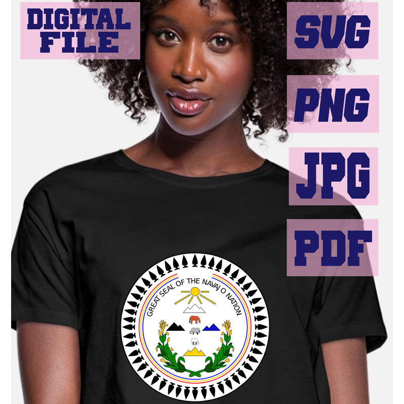 Svgpngjpgpdf The Great Seal Of The Navajo Nation Cut File For Cricut  Instant Download Download Dig 1