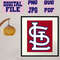 Svgpngjpgpdf STL St Louis Cut File For Cricut  Instant Download Download Digital File 1