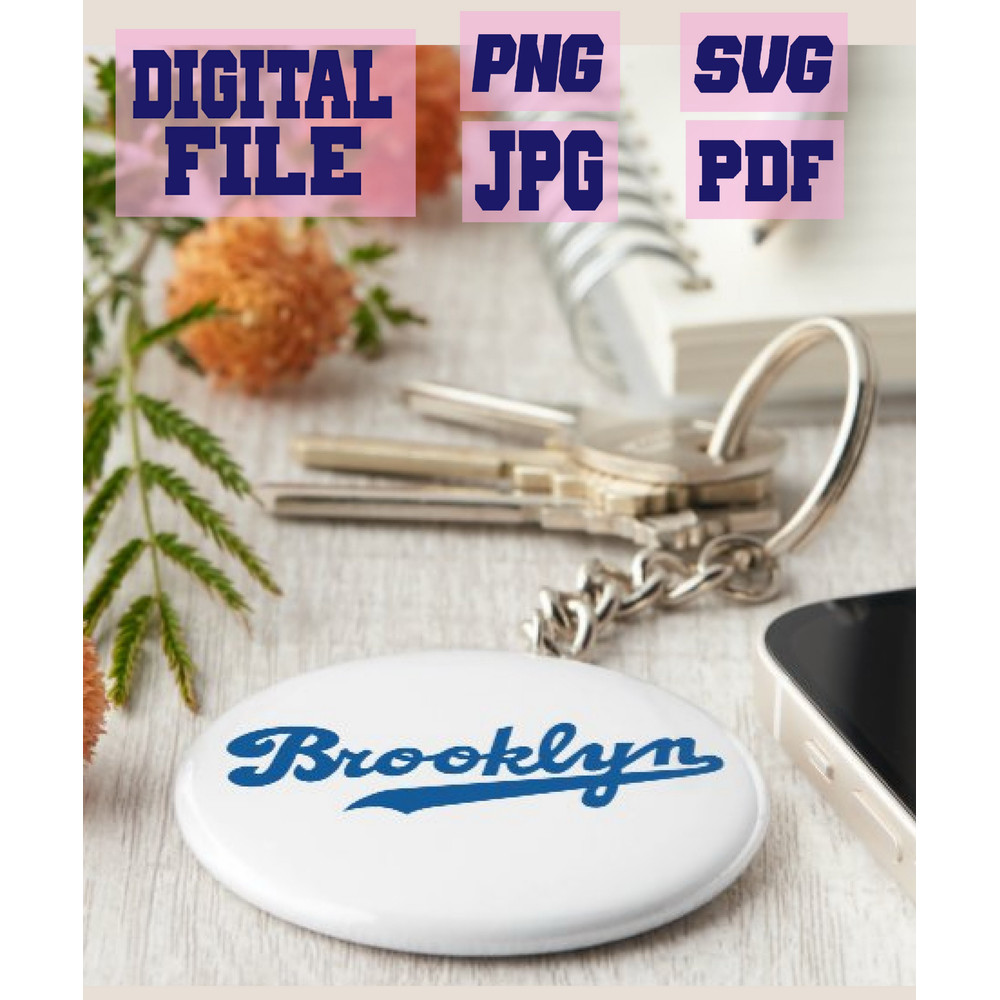 Svgpngjpgpdf Brooklyn Cut File For Cricut  Instant Download Download Digital File 3