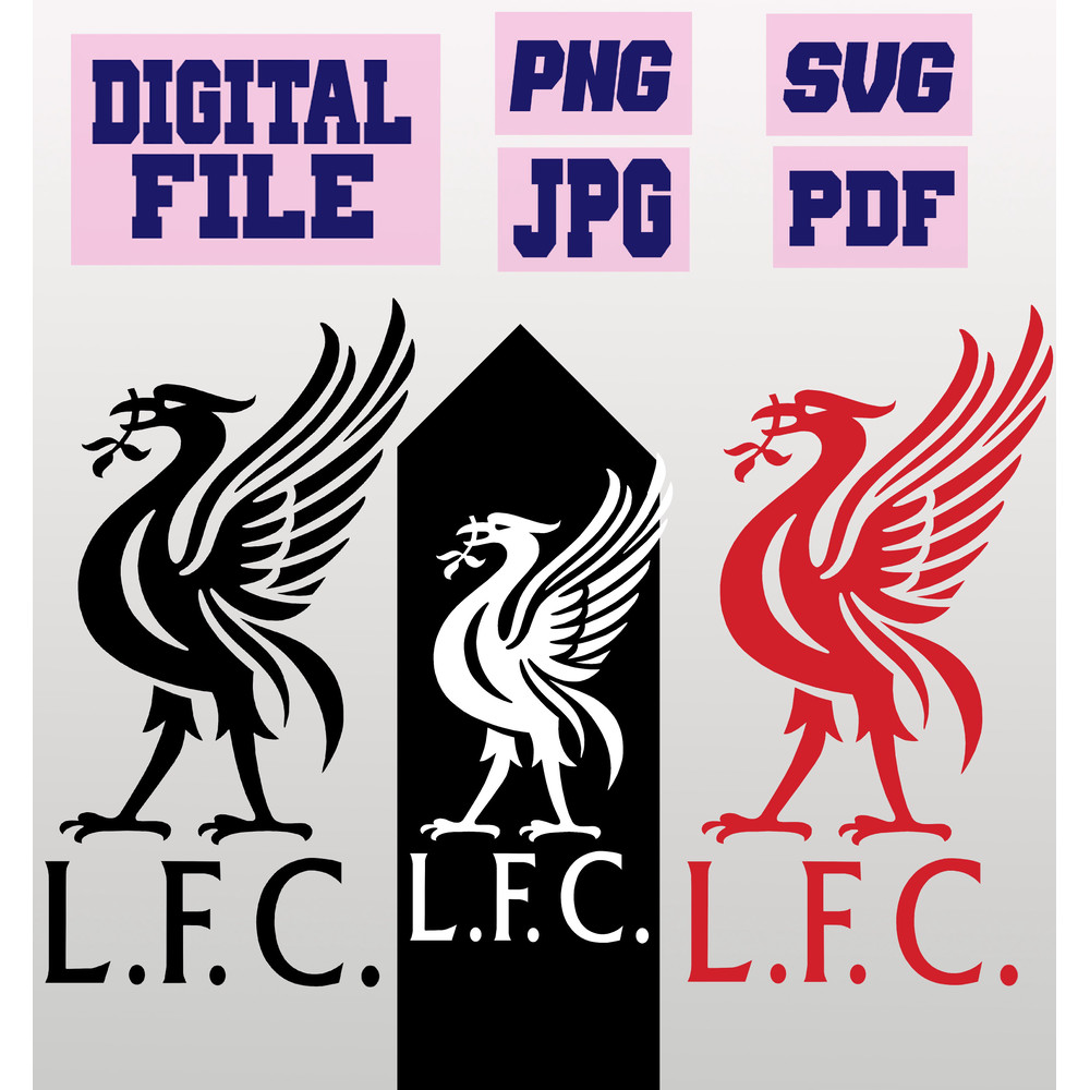 Svgpngjpgpdf Liverpool Cut File For Cricut  Instant Download Download Digital File 0