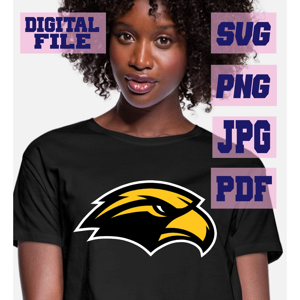 Pngsvgpdfjpg Southern Miss Instant Download Eagles Sport Logo Cut File For CricutINSTANT DOWNLOAD 1