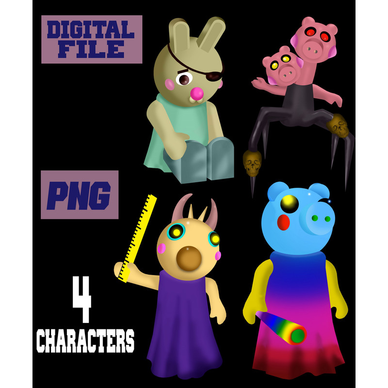 Png Piggy Roblox Game Gaming CharacterINSTANT DOWNLOAD 0