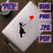 Svgpngpdfjpg Banksy Balloon Girl Heart Graffiti Street Art Stencil Cut File For Cricutinstant Downl 3