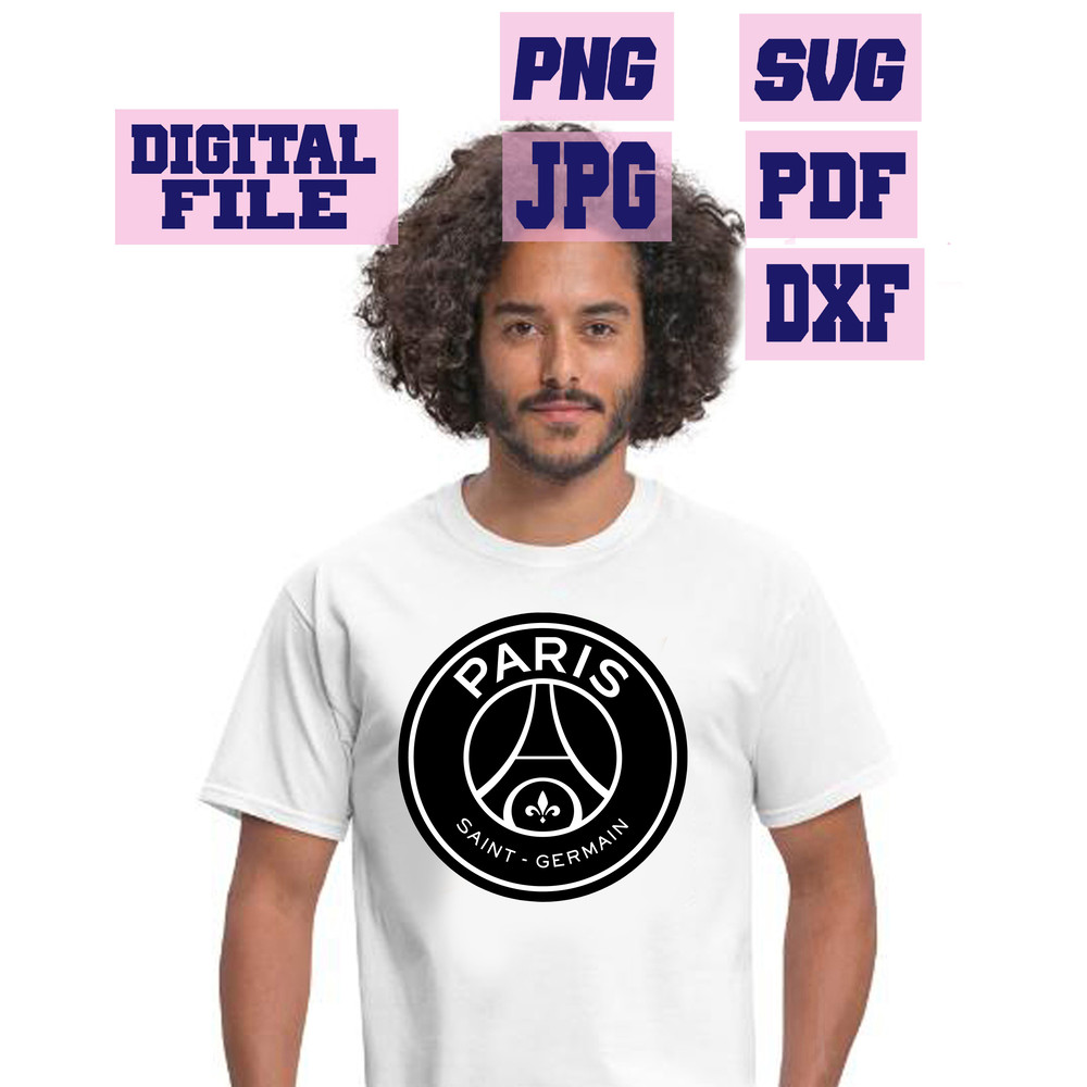 SvgpngjpgpdfdxfParis SaintGermain 2 Designs Vector Cut File For Cricut  Download Digital File 2
