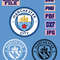 Svgpngjpgpdfdxf Manchester City 3 Designs Vector Cut File For Cricut Download Digital File 0