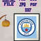 Svgpngjpgpdfdxf Manchester City 3 Designs Vector Cut File For Cricut Download Digital File 1