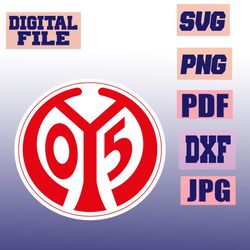 svg/png/jpg/pdf/dxf mainz 05 logo vector cut file for cricut .. download digital file