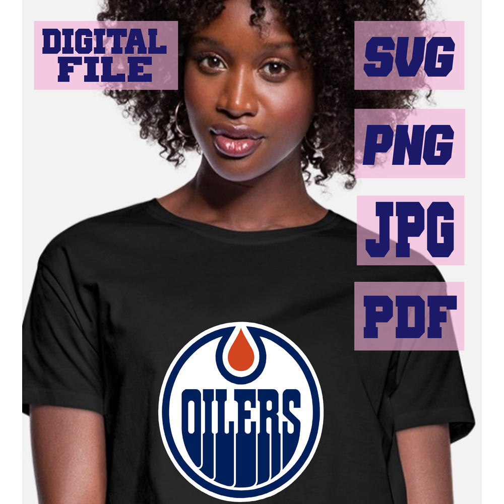 Svgpngjpgpdf Edmonton Oilers Cut File For Cricut  Instant Download Download Digital File 1