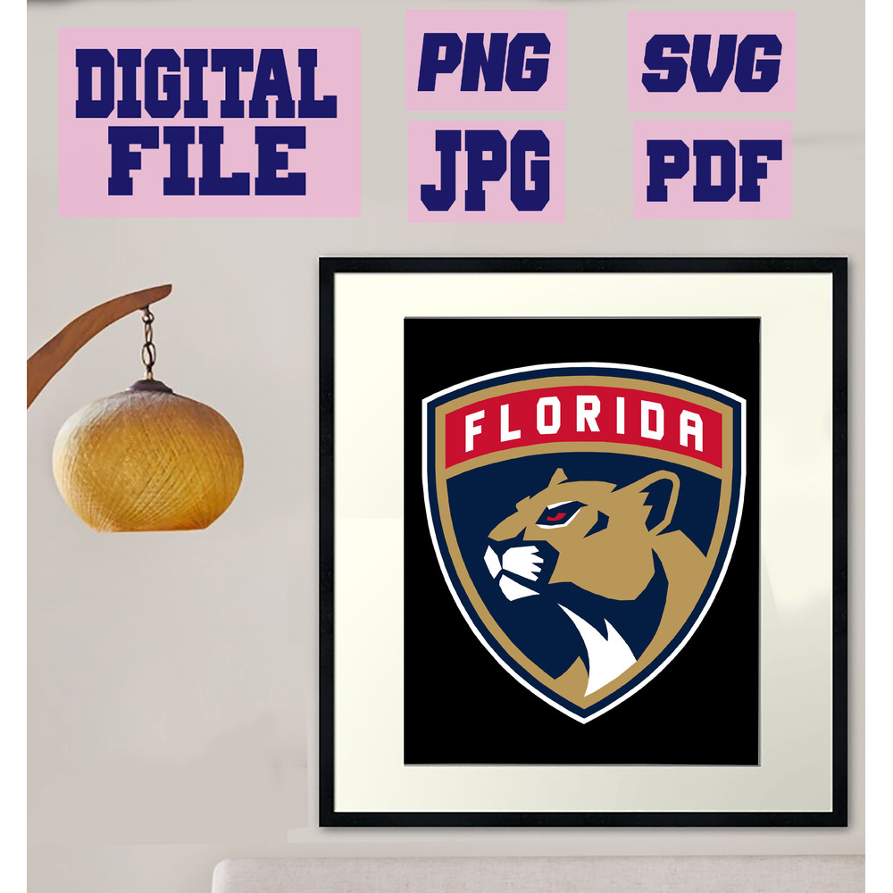 Svgpngjpgpdf Florida Panthers Cut File For Cricut  Instant Download Download Digital File 3