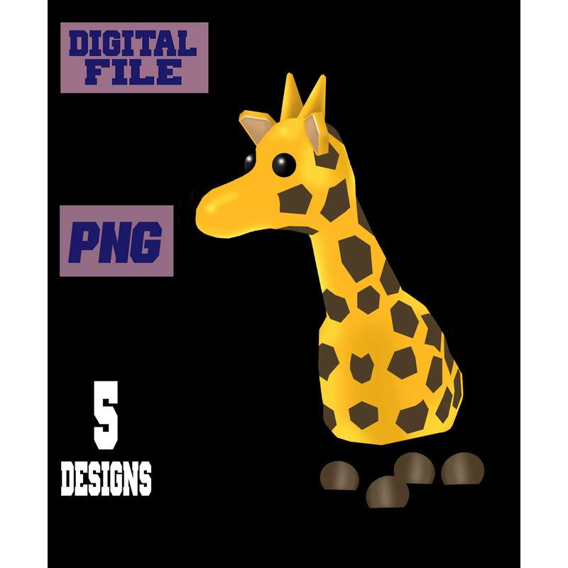 5 Png Files Adopt Me Pets Game AnimalsINSTANT DOWNLOAD Download Digital File 4