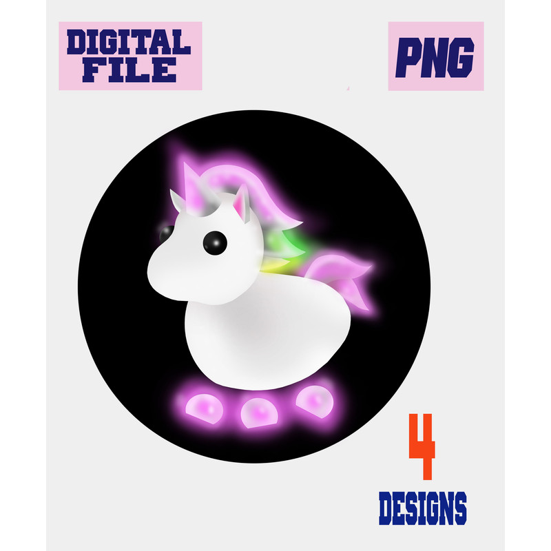 Png Adopt Me Neon Pets Game AnimalsINSTANT DOWNLOAD Download Digital File 3