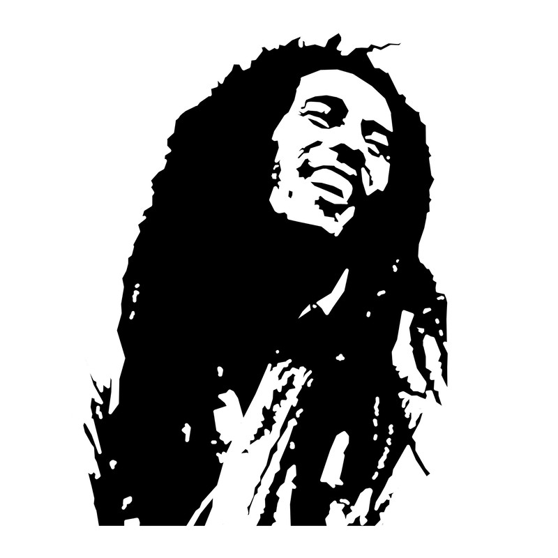 Svgpngjpgpdf Bob Marley Portrait Cut File For Cricut  Instant Download Download Digital File 2