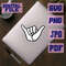 Svgpngjpgpdf Shaka Hand Hang Loose Sign Shaka Surf Hang Ten Thumb Silhouette 3 Designs Cut File For 3