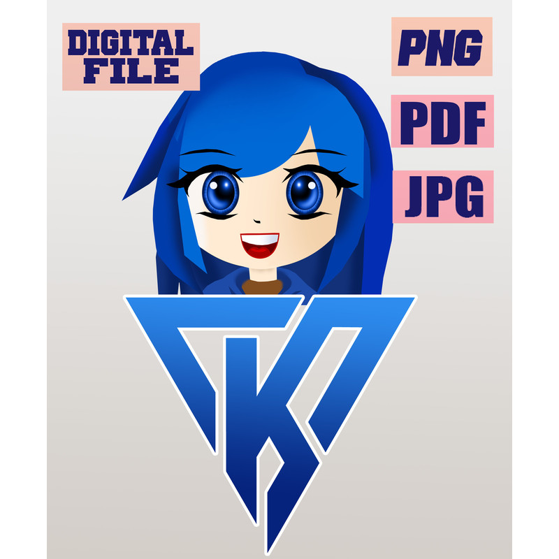 Pngjpgpdf Funneh Itsfunneh Roblox KREW LOGO Gamer Video Game Gaming Vector Download Digital File 2