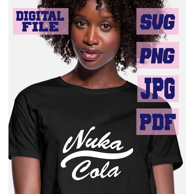 Svgpngjpgpdf NukaCola Logo Gamer Gaming Silhouette Cut File For Cricut  Instant Download Download D 1