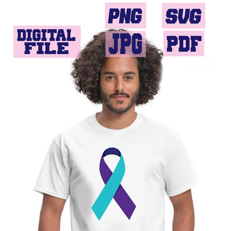 Svgpngjpgpdf Suicide Prevention Day Awareness Ribbon Warning Mental Health Cut File For Cricut Inst 3