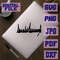 Svgpngdxfjpgpdf Signature Of Donald Trump Autograph Cut File For Cricut  Download Digital File 2