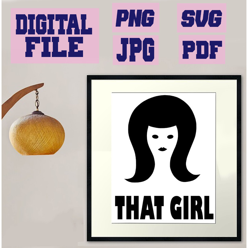 Svgpngjpgpdf That Girl Funny Tshirt Design For Girls Cut File For Cricut  Instant Download Download 1