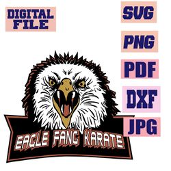 svg/png/jpg/pdf/dxf eagle fang karate cut file for cricut..instant download.. download digital file