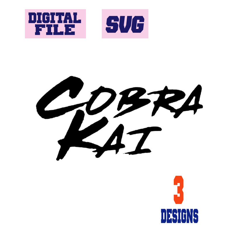 Svg Cobra Kai Bundle Logo Design Cobra Kai Karate Cut Fie For Cricut INSTANT DOWNLOAD Download Digi 3