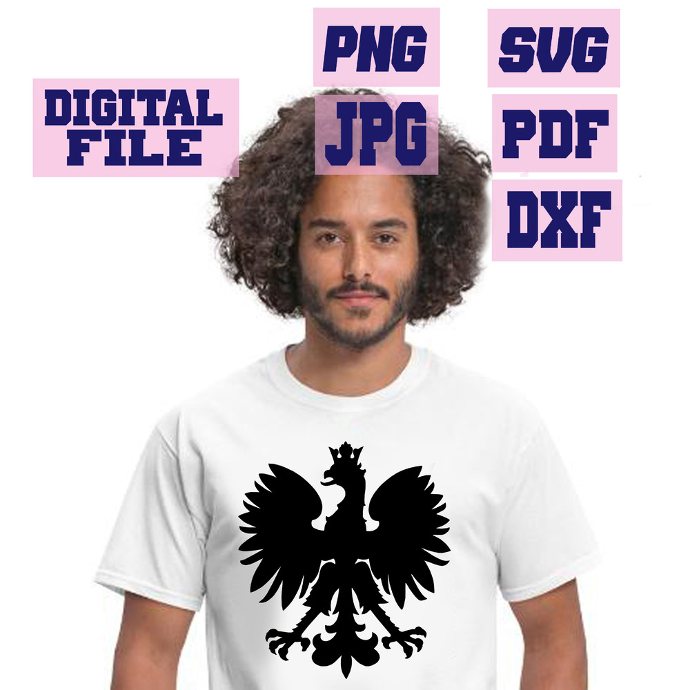 Svgpngjpgpdfdxf Polish Coat Of Arms Eagle Poland Symbol 3 Designs Vector Cut File For Cricut  Downl 2