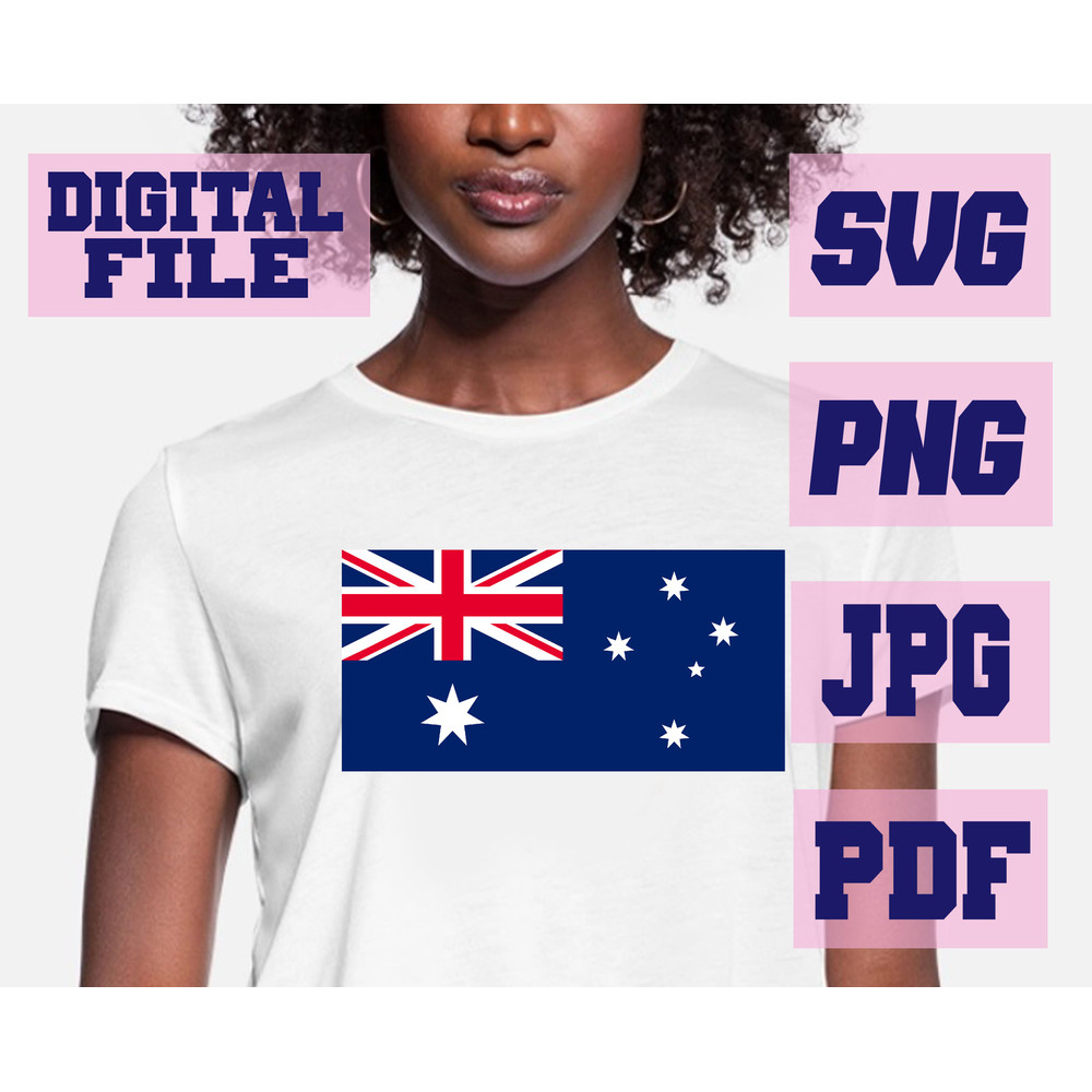 Svgpngjpgpdf Flag Of Australia Cut File For Cricut  Instant Download Download Digital File 1