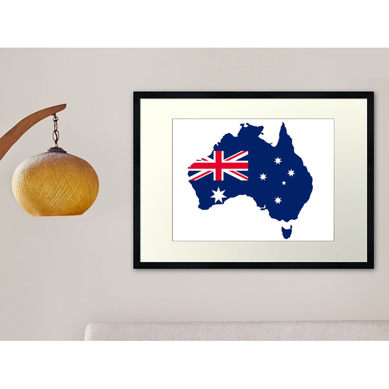 Svgpngjpgpdf Australia Flag Map Cut File For Cricut  Instant Download Download Digital File 3