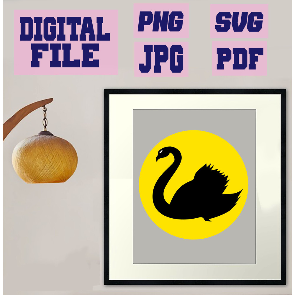 Svgpngpdfjpg Australian Western Australia Flag Swan Love Heart Australian Bird Cut File For Cricut  1