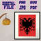 Svgpngpdfjpg Albania Double Headed Eagle Eagle Of Albanian Flag Cut File Albania Flag For Cricut IN 2