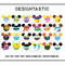 Disney Princess Mouse Ears SVG Bundle  24 Magical Cut Files For Cricut  Silhouette  Belle Ariel Rap 0