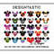 Disney Villains Mouse Ears SVG Bundle  Maleficent Ursula Cruella Hades Cut Files For Cricut  Silhou 0
